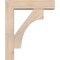 Ekena Millwork Westlake Block Smooth Bracket w/ Offset Brace, Douglas Fir, 5 1/2"W x 20"D x 24"H BKT0604X20X24WTL05SDF - alternate 4